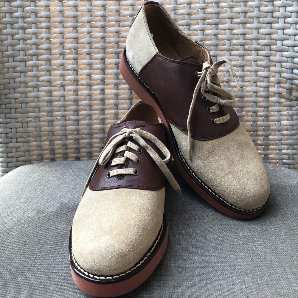 Tommy Hilfiger Beige and Brown Oxford Shoes